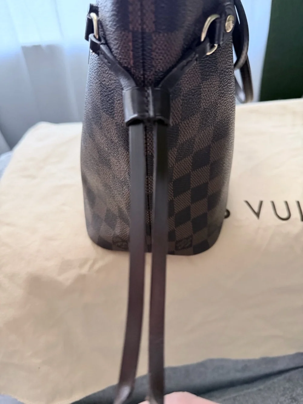 Louis Vuitton Damier Ebene Canvas Tote Bag PM - Picture 4 of 10